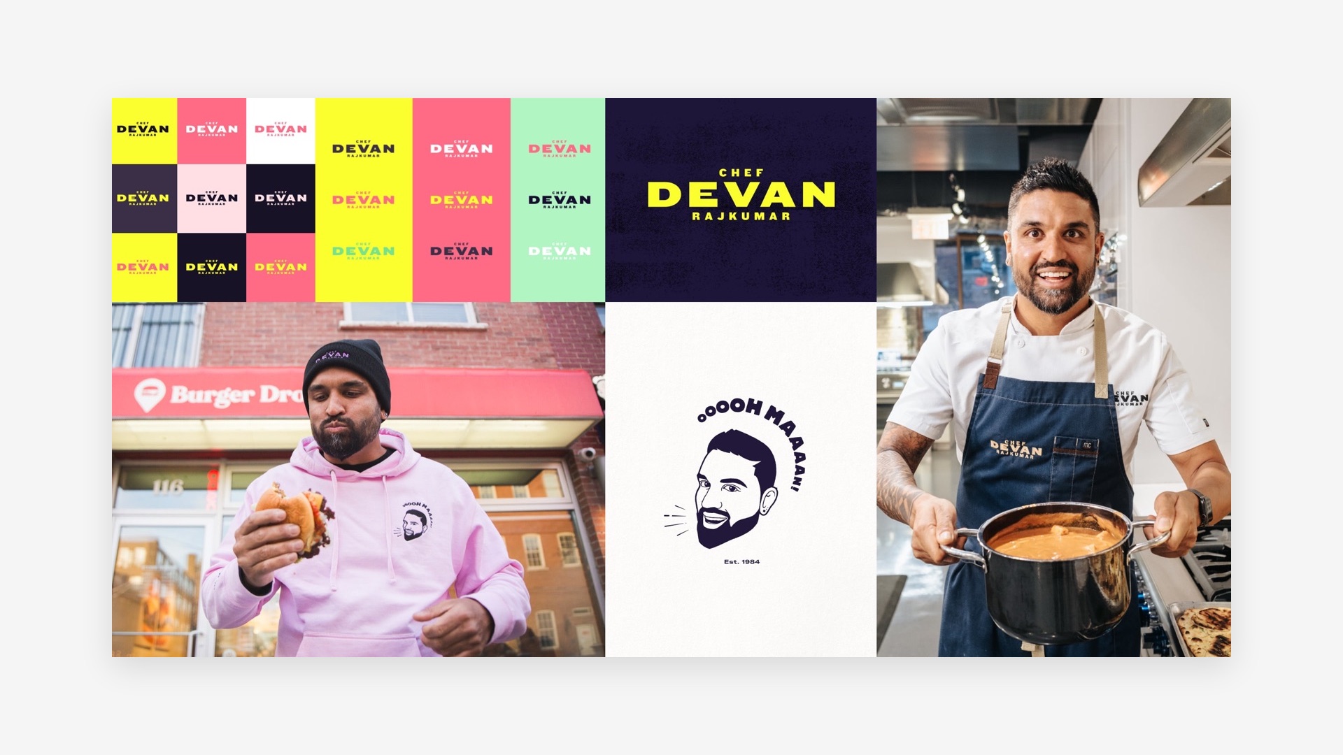Chef Devan Rajkumar — A personal brand for a TV chef