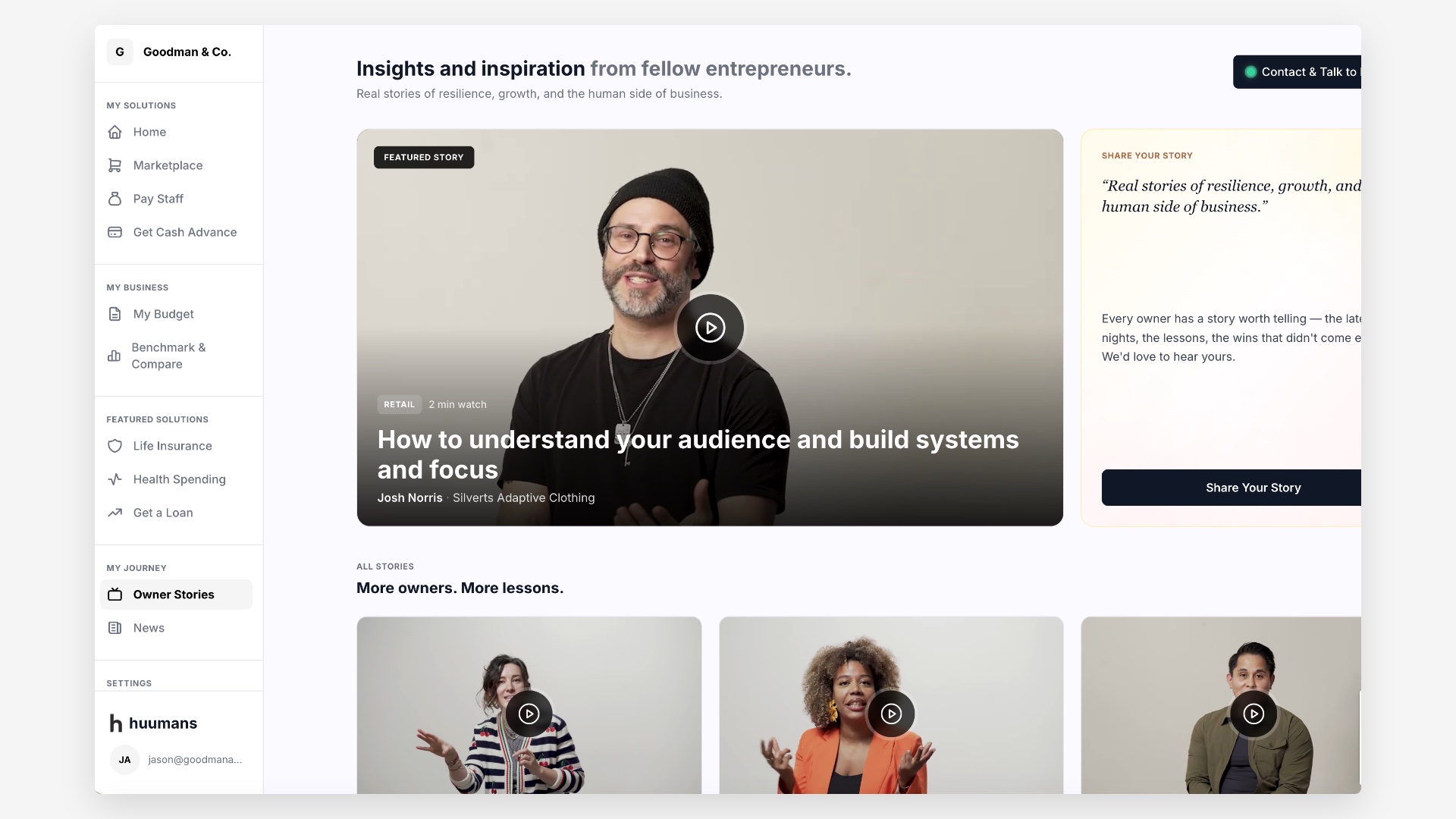 Huumans — A curated team for a platform launch
