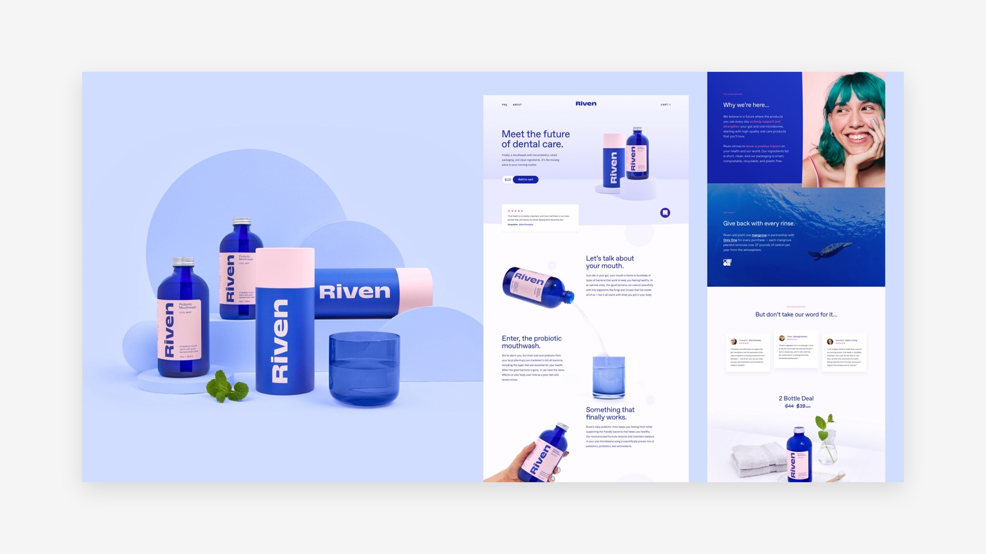 Riven — A fresh face for the first probiotic mouthwash